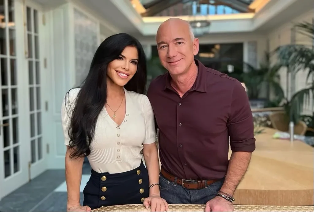 Jeff Bezos portrait with futuristic background — Amazon founder and space visionary featured in Profilia biographies collection, cinematic and modern image for biography page.