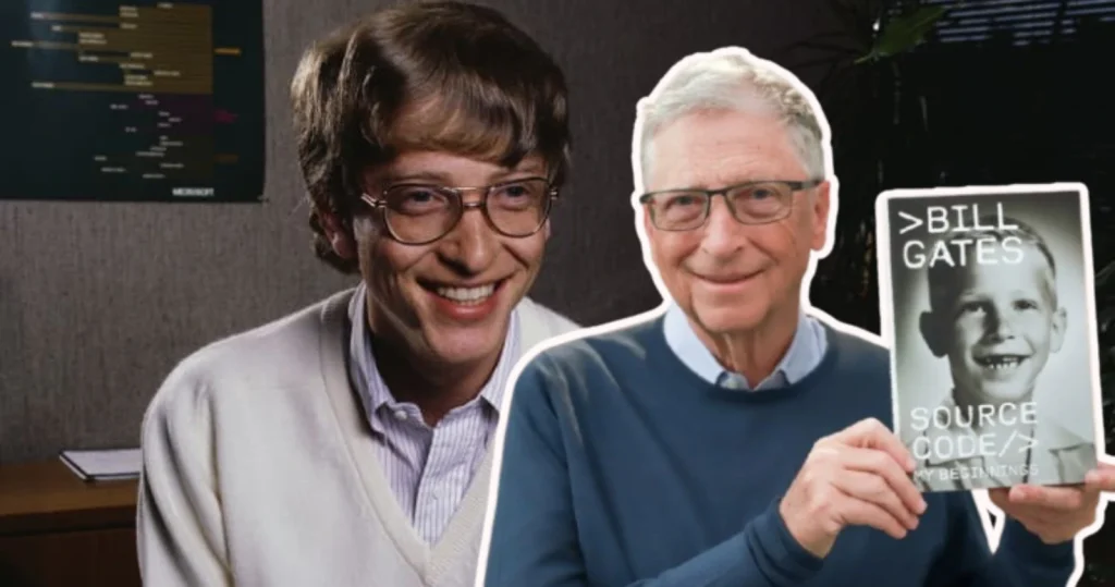 Bill Gates portrait in a bright study — Microsoft co-founder and global philanthropist, featured in Profilora biographies collection.